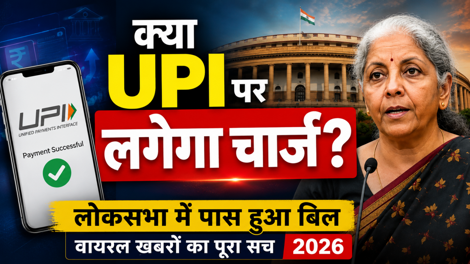 लोकसभा में पास हुआ नया बिल , क्या अब जेब ढीली करेगा UPI ?
